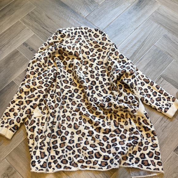 Hooded cardigan with pockets leopard medium - Picture 7 of 7